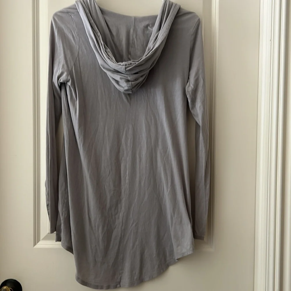 Yummie By Heather Thomson Hoodie swim coverup dress Thumbhole Pima Modal size S